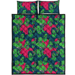 Green Walking Zombie Print Quilt Bed Set
