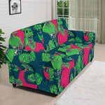 Green Walking Zombie Print Sofa Cover