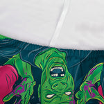 Green Walking Zombie Print Sofa Cover
