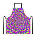 Green Wave Moving Optical Illusion Apron