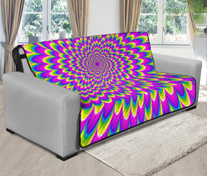 Green Wave Moving Optical Illusion Futon Protector