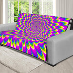 Green Wave Moving Optical Illusion Futon Protector