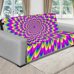 Green Wave Moving Optical Illusion Futon Protector