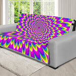 Green Wave Moving Optical Illusion Futon Protector