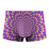 Green Wave Moving Optical Illusion Men's Boxer Briefs