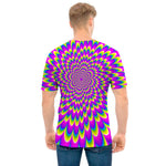 Green Wave Moving Optical Illusion Men's T-Shirt