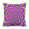 Green Wave Moving Optical Illusion Pillow Cover