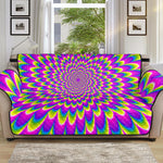 Green Wave Moving Optical Illusion Sofa Protector