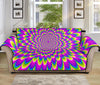 Green Wave Moving Optical Illusion Sofa Protector