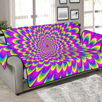 Green Wave Moving Optical Illusion Sofa Protector