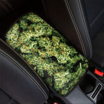 Green Weed Print Car Center Console Cover