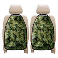 Green Weed Print Car Seat Organizers