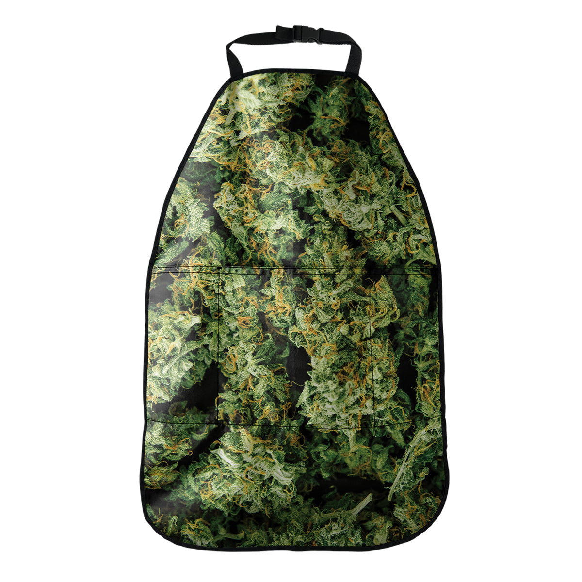 Green Weed Print Car Seat Organizers