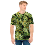 Green Weed Print Men's T-Shirt