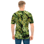 Green Weed Print Men's T-Shirt