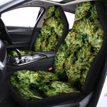 Green Weed Print Universal Fit Car Seat Covers