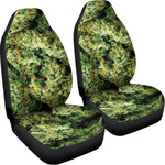 Green Weed Print Universal Fit Car Seat Covers