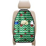Green Zigzag Ladybird Pattern Print Car Seat Organizers