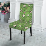 Green Zombie Pattern Print Dining Chair Slipcover