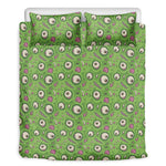 Green Zombie Pattern Print Duvet Cover Bedding Set