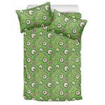 Green Zombie Pattern Print Duvet Cover Bedding Set