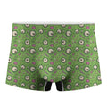 Green Zombie Pattern Print Men's Boxer Briefs