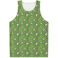 Green Zombie Pattern Print Men's Tank Top