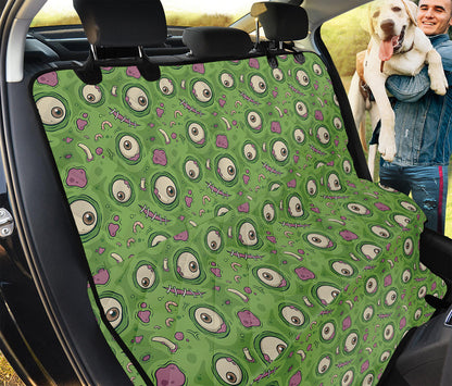 Green Zombie Pattern Print Pet Car Back Seat Cover