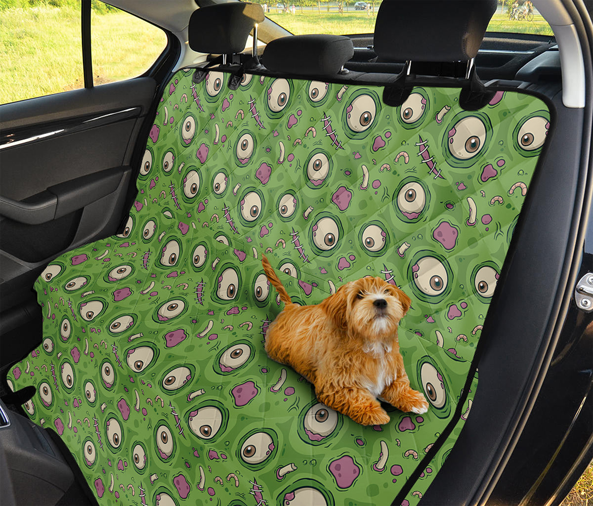 Green Zombie Pattern Print Pet Car Back Seat Cover