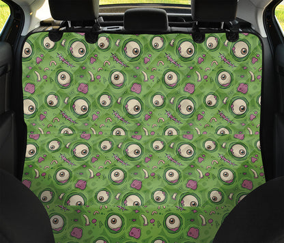 Green Zombie Pattern Print Pet Car Back Seat Cover