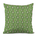 Green Zombie Pattern Print Pillow Cover