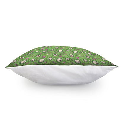 Green Zombie Pattern Print Pillow Cover