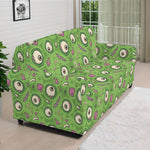 Green Zombie Pattern Print Sofa Cover