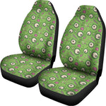 Green Zombie Pattern Print Universal Fit Car Seat Covers