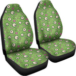 Green Zombie Pattern Print Universal Fit Car Seat Covers