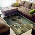 Grey Alien 3D Print Floor Mat