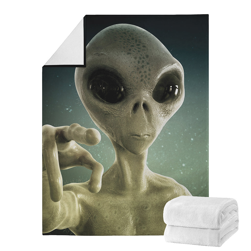 Grey Alien 3D Print Blanket