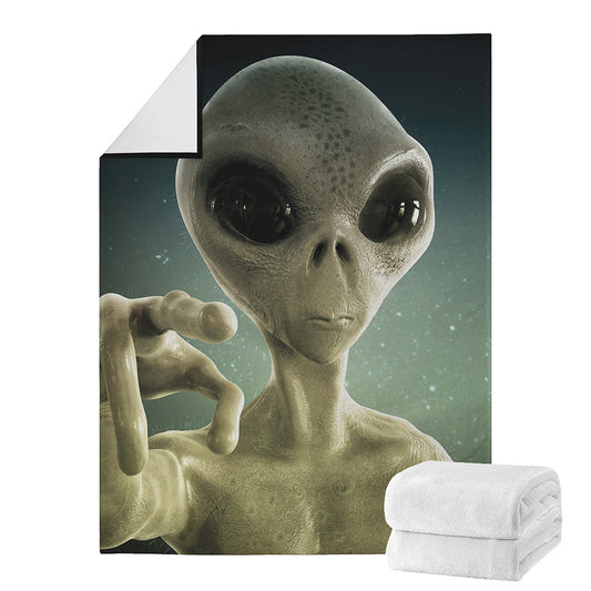 Grey Alien 3D Print Blanket