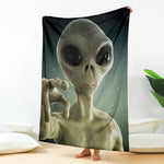 Grey Alien 3D Print Blanket