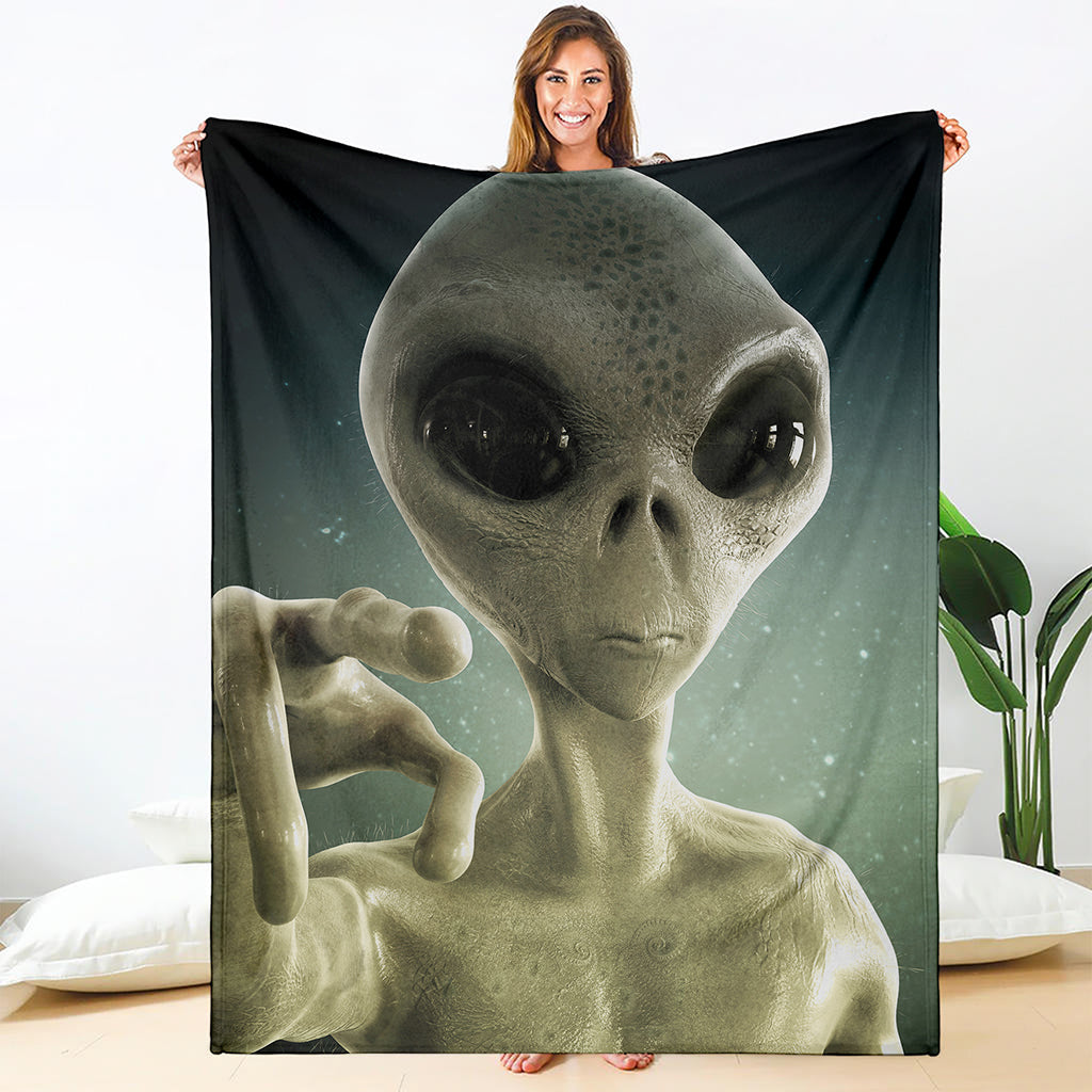 Grey Alien 3D Print Blanket
