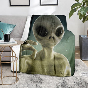 Grey Alien 3D Print Blanket