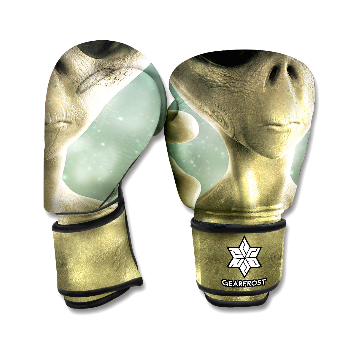 Grey Alien 3D Print Boxing Gloves