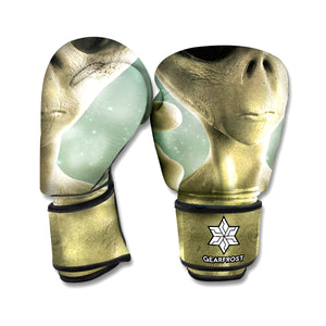 Grey Alien 3D Print Boxing Gloves