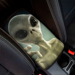 Grey Alien 3D Print Car Center Console Cover