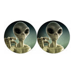 Grey Alien 3D Print Car Coasters