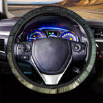 Grey Alien 3D Print Car Steering Wheel Cover