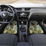 Grey Alien 3D Print Front Car Floor Mats