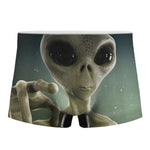 Grey Alien 3D Print Men's Boxer Briefs