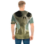 Grey Alien 3D Print Men's T-Shirt