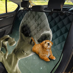 Grey Alien 3D Print Pet Car Back Seat Cover